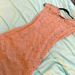 ‼️NWOT ‼️Lace peach dress! Super cute